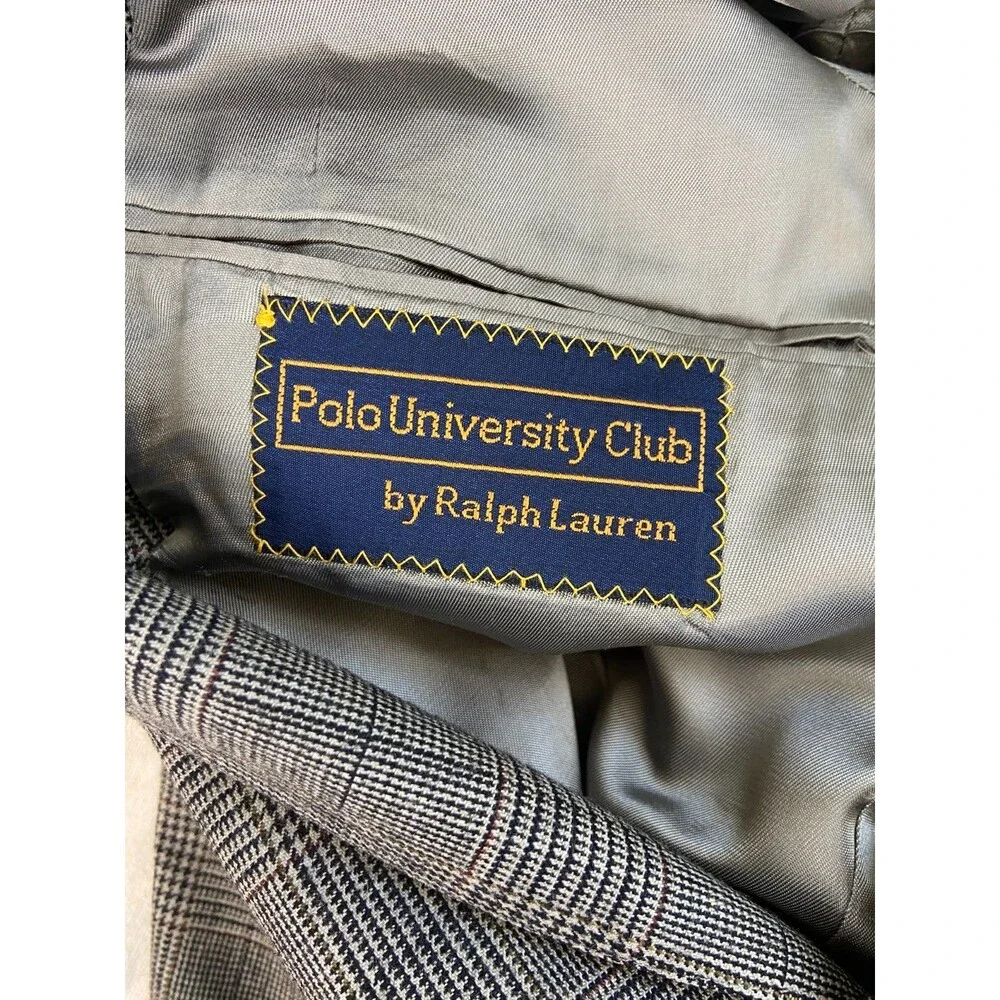 Vintage Polo University Club by Ralph Lauren Blazer 44R Princeton 100% Wool USA